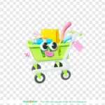 Png xe đẩy mua sắm nền trong suốt Transparent background shopping cart 12848