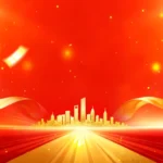 Psd background màu đỏ thành phố red city 12116