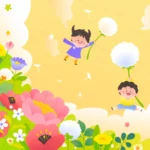 Vector trẻ em bông hoa vườn hoa khám phá children’s flower garden exploration 11098