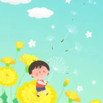 Vector trẻ em bông hoa vườn hoa khám phá children’s flower garden exploration 11101