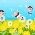 Vector trẻ em bông hoa vườn hoa khám phá children’s flower garden exploration 11110