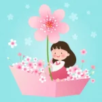 Vector trẻ em bông hoa vườn hoa khám phá children’s flower garden exploration 11113