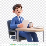 PNG hình 3D doanh nhân nam image of a male businessman 11192