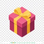 Png hộp quà nền trong suốt gift box with transparent background 14367