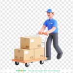 PNG hình 3D người đàn ông giao hàng image of a delivery man 11216
