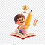 Png hình 3D trẻ em học sinh children and students 12392