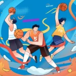 Psd hình vẽ minh hoạ thể thao sports illustrations 12868