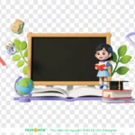 Png 3D trẻ em học sinh nền trong suốt children and students with a transparent background 12692