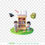 Png 3D trẻ em học sinh nền trong suốt children and students with a transparent background 12698