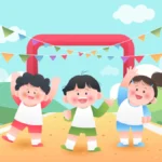 Vector hình vẽ minh hoạ trẻ em vui chơi illustration of children playing 13611
