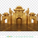 Png cổng đền vua hùng nền trong suốt gate of King Hung Temple with a transparent background 13135
