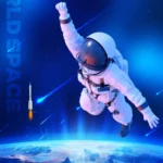 Psd phi hành gia vũ trụ dãi ngân hà Space astronaut galaxy 15718
