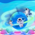 Psd phi hành gia vũ trụ dãi ngân hà Space astronaut galaxy 15586
