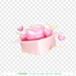 Png hộp quà trái tim Heart-shaped gift box 15677