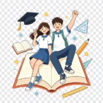 Png học sinh sinh viên hình vẽ nền trong suốt Student drawing with transparent background 15122