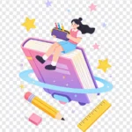 Png học sinh sinh viên hình vẽ nền trong suốt Student drawing with transparent background 15128