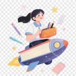 Png học sinh sinh viên hình vẽ nền trong suốt Student drawing with transparent background 15131