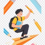 Png học sinh sinh viên hình vẽ nền trong suốt Student drawing with transparent background 15140