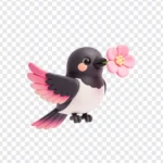Png con chim 3D nền trong suốt bird with transparent background 15152