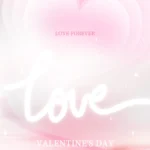 Psd màu hồng tình yêu Pink Valentine’s Day 15381