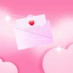 Psd hình nền trái tim màu hồng tình yêu Pink heart love wallpaper 14965