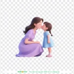 Png mẹ và con gái nền trong suốt mother and daughter with a transparent background 15107