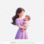 Png mẹ và con gái nền trong suốt mother and daughter with a transparent background 15113
