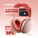 Psd banner sản phẩm công nghệ tai nghe tech product: headphones 15009