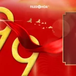 Psd background sự kiện màu đỏ Red event 17189