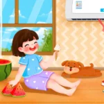 Psd vẽ minh hoạ mùa hè mát mẻ illustrating a cool summer 17059