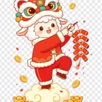 Vector hình con dê năm mới 2027 Goat vector for the 2027 New Year 17462