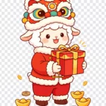 Vector hình con dê năm mới 2027 Goat vector for the 2027 New Year 17465