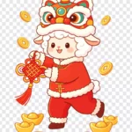Vector hình con dê năm mới 2027 Goat vector for the 2027 New Year 17468