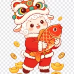 Vector hình con dê năm mới 2027 Goat vector for the 2027 New Year 17562