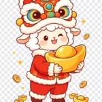 Vector hình con dê năm mới 2027 Goat vector for the 2027 New Year 17568