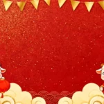 Psd năm mới con dê màu đỏ 2027 Red Goat New Year 17267