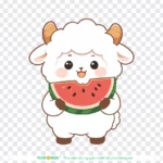 Png hình con cừu dễ thương Cute sheep 17516