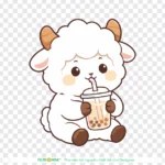 Png hình con cừu dễ thương Cute sheep 17519