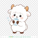 Png hình con cừu dễ thương Cute sheep 17528