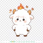 Png hình con cừu dễ thương Cute sheep 17531