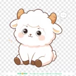 Png hình con cừu dễ thương Cute sheep 17534